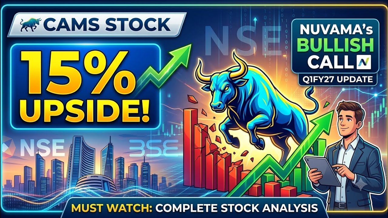 CAMS Stock Analysis & Q1FY27 Results | 15% Upside Target? 🚀 | Duopoly Leader | #cams