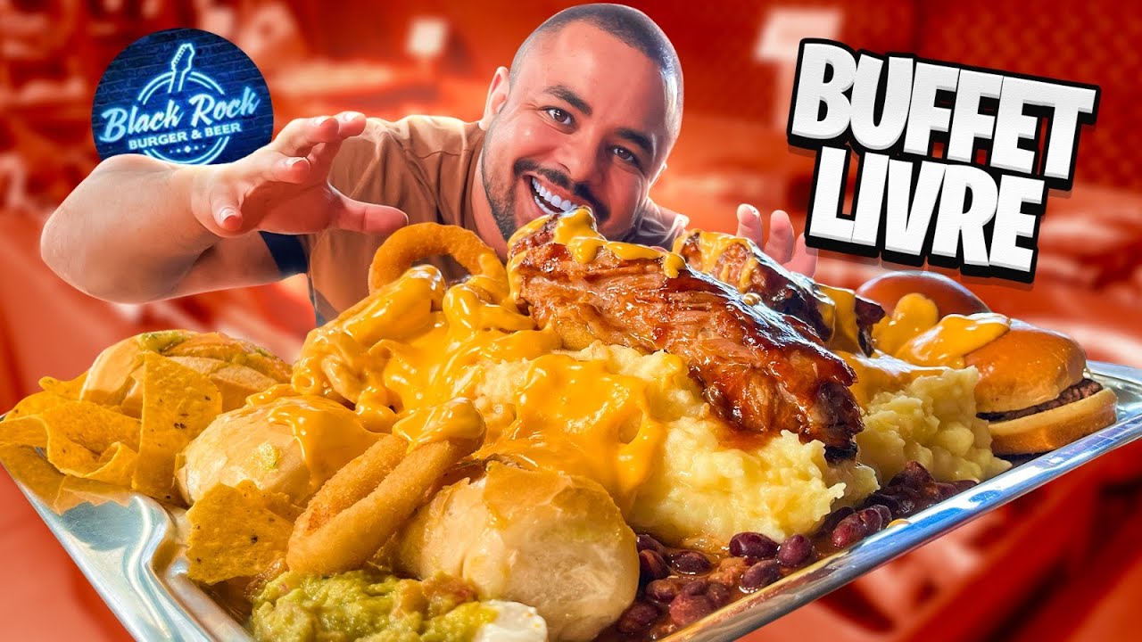 BANDEJÃO DE ANIVERSÁRIO CAPRICHADO | BLACK ROCK COM MUITA CARNE A VONTADE