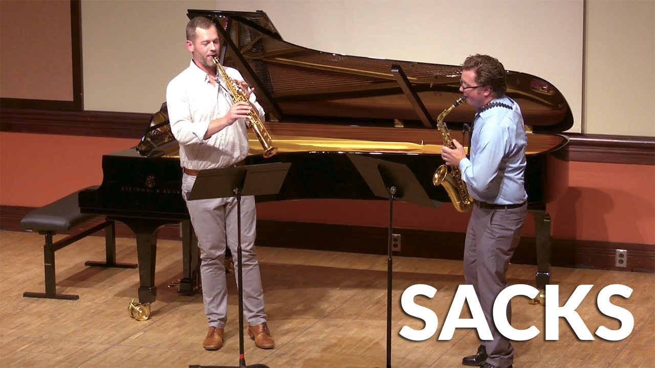 REBECCA SACKS A Sacksophone Tribute, duet for soprano and alto saxophones