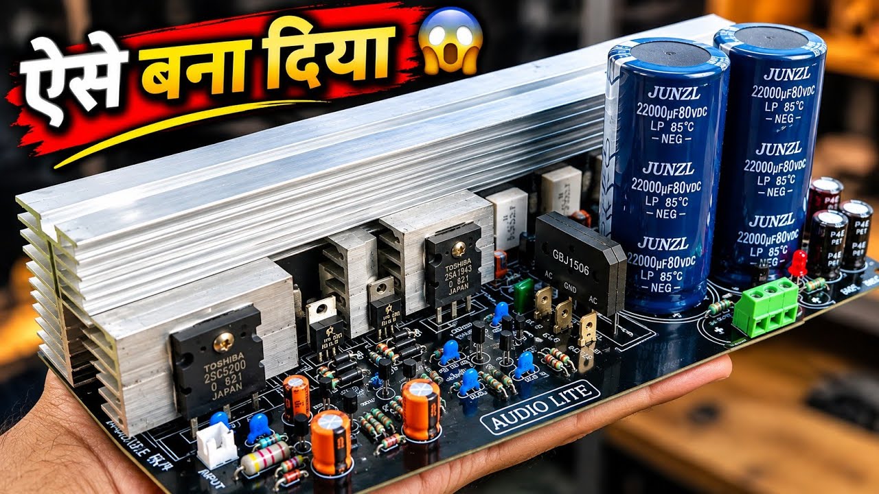 I Built a 400W RMS Real Power Amplifier | Very Dangerous DIY Amplifier