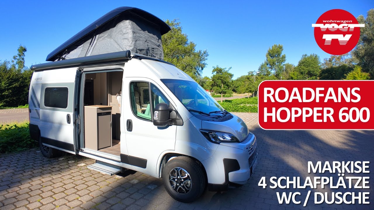 Vorstellung: ROADfans Hopper 600 (2026) 😍 Campervan mit 4 Schlafplätzen, Markise, WC & Dusche u.v.m.