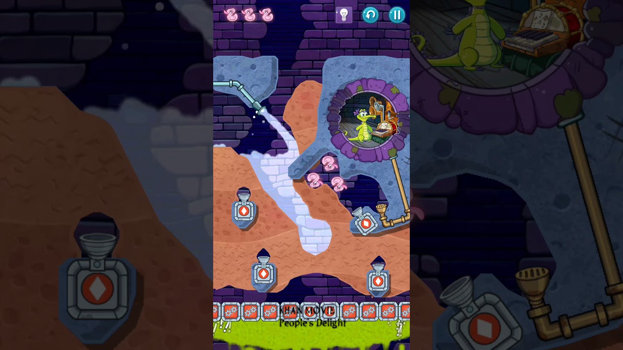 Where's my water 2? Level 49 meltdown upside down