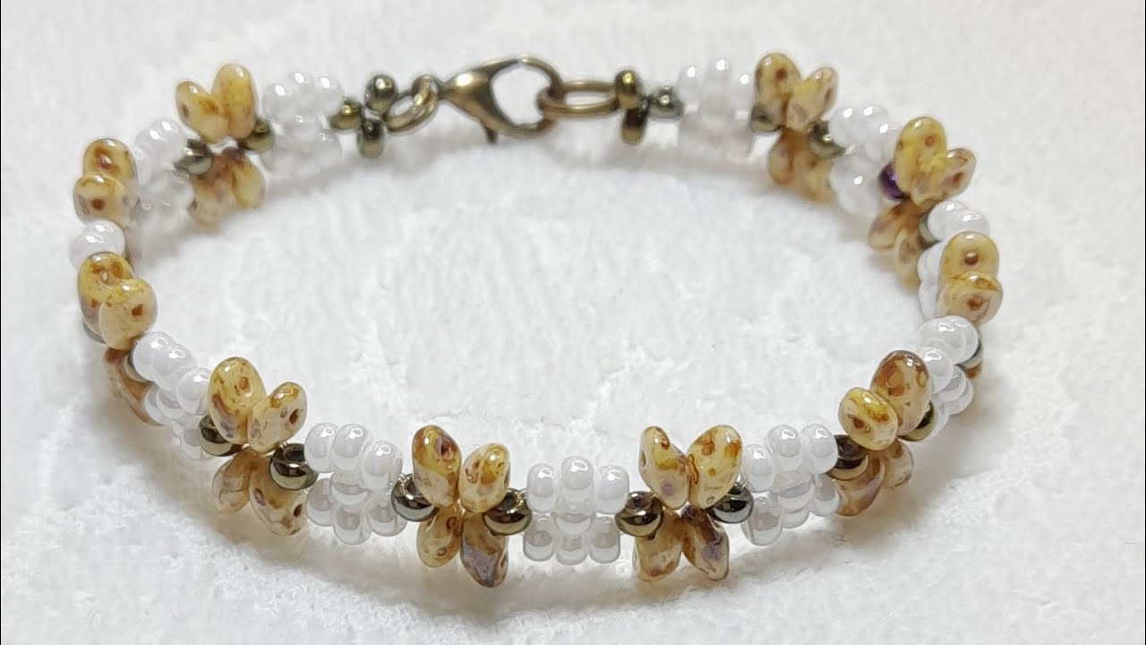 Matubo superduo boncuğu ile kolay bileklik * Лёгкий браслет из бисера Супердуо * Easy bracelet *