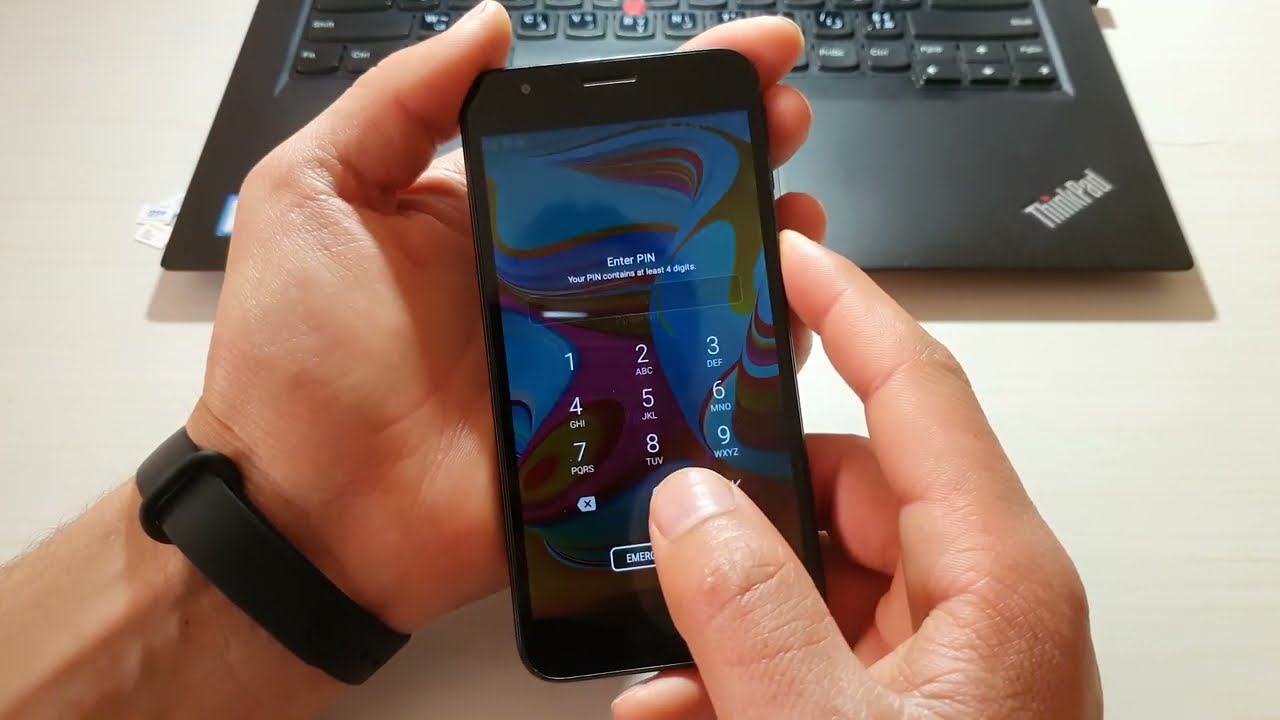 طريقة عمل فورمات بعد نسيان الرمز  Samsung A2 Core Hard Reset