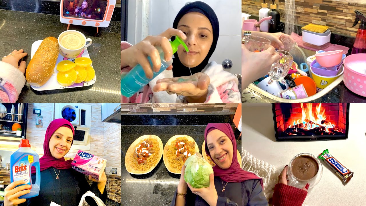 روتين🌺🍄البيت اللي كله حب وبركة🏠تعالوا شوفوا اشتريت إيه🫑🍅وعملت فطار🍳🥖وغدا في وقت قياسي👌🙈