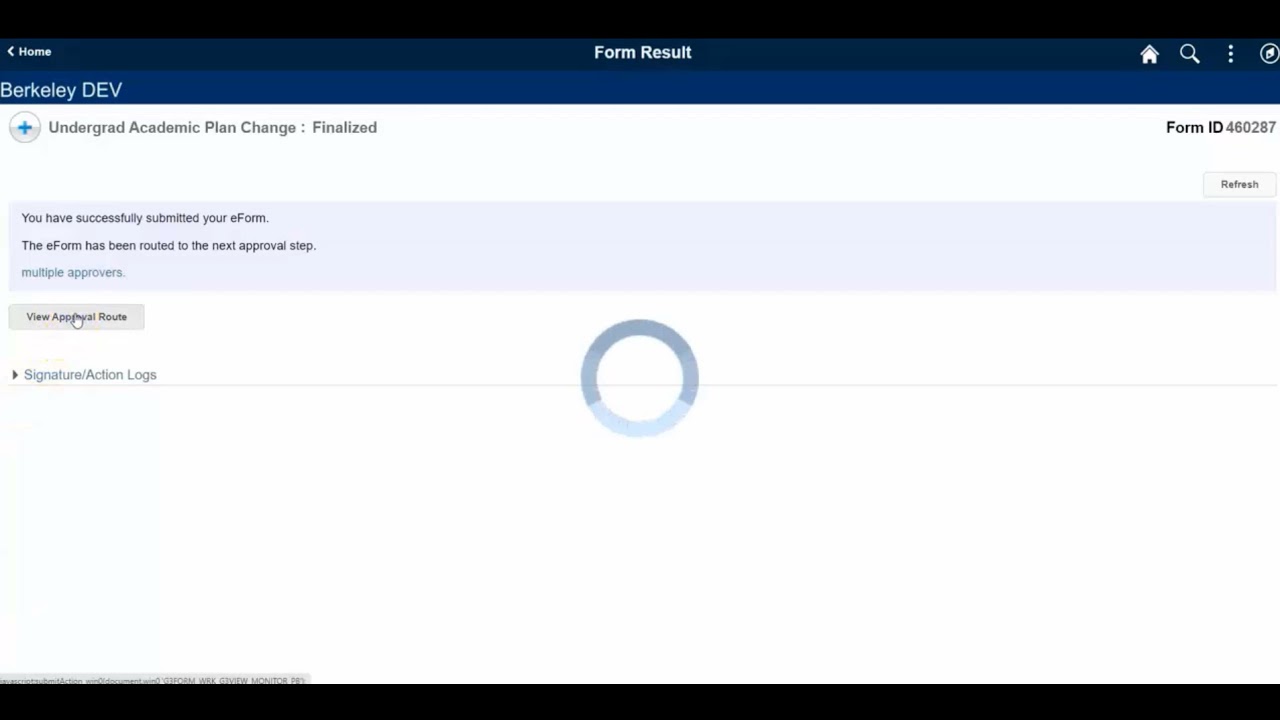 GT eForms&trade; Demo: Academic Plan Change (Change of Major/Minor)
