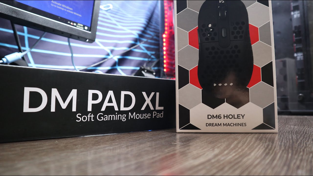 Dream Machines DM6 Holey mouse and mousepad unboxing | Awesome package for the price!