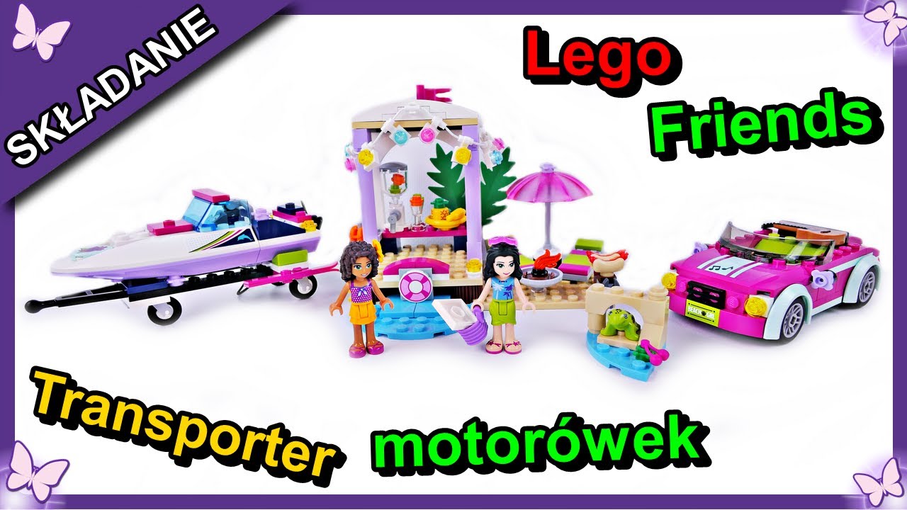 Transporter motorówek Andrei - klocki Lego Friends 41316 Budowanie Recenzja
