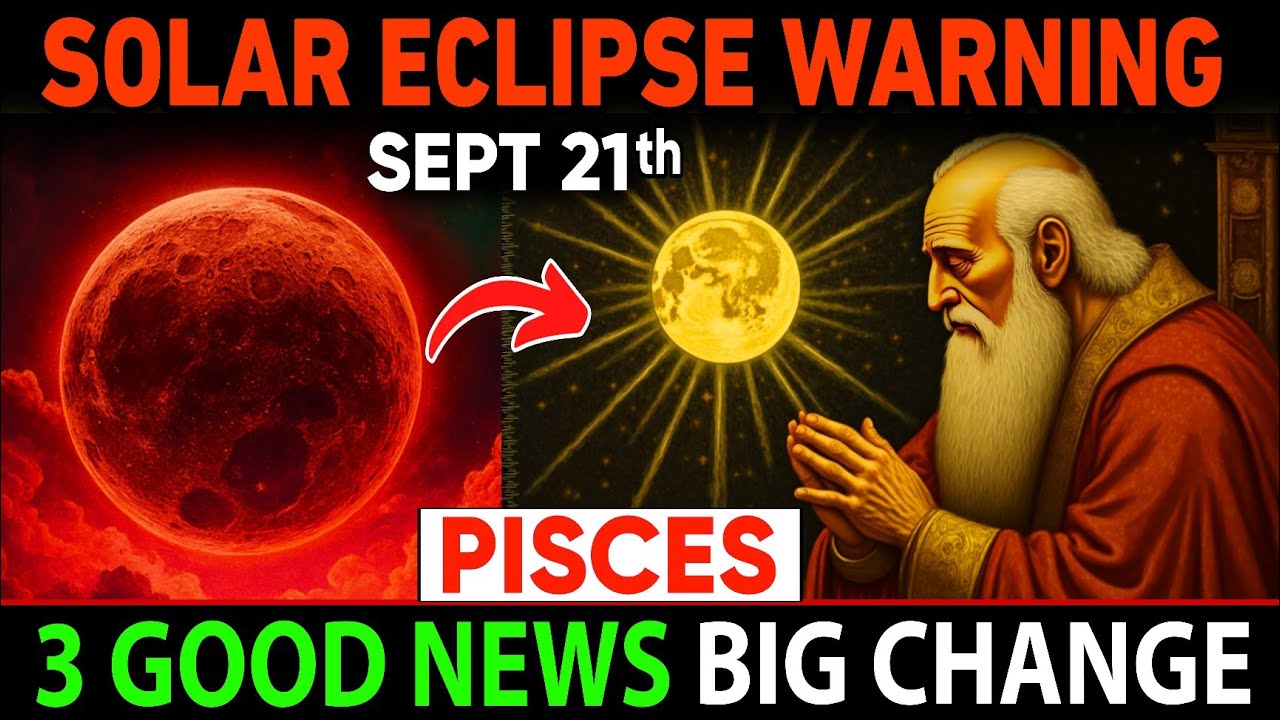 Pisces ♓ SOLAR ECLIPSE September 21, 2025 🌕✨ 3 Shocking GOOD NEWS That Will Change EVERYTHING! 🚨💫