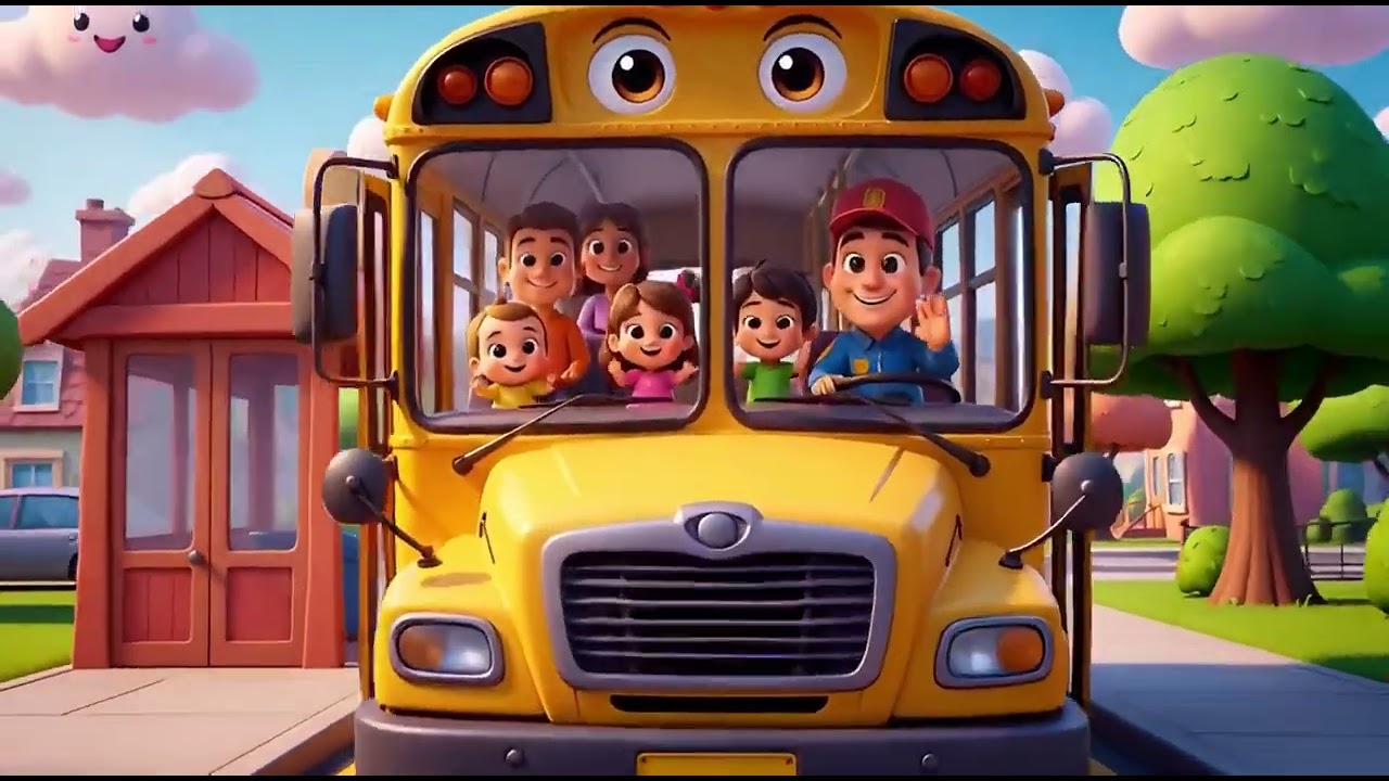 Wheels on the Bus Nursery Rhymes for kids1080p