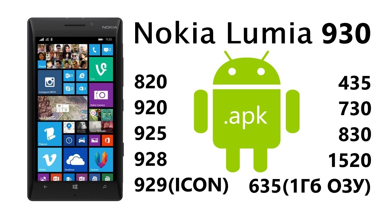 Nokia Lumia (930) - установка приложений Андроид 4.4 на Windows 10 mobile 10570 - Astoria