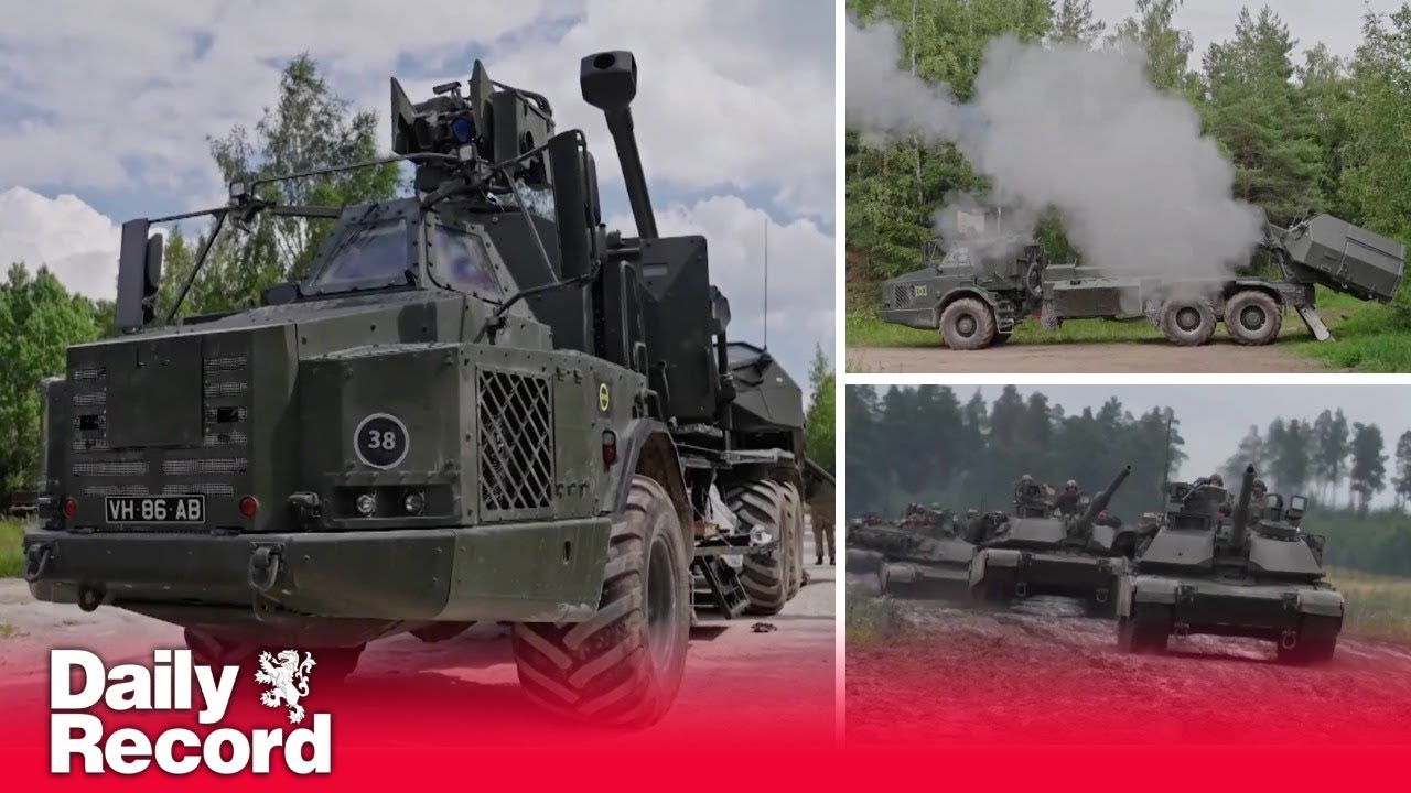 British Army test-fires new heavy artillery system in Estonia as Nato exercises take place in Poland