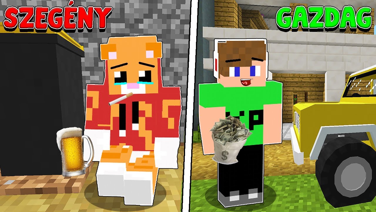 SZEGÉNYSÉG VAGY GAZDAGSÁG A MINECRAFT-BAN?! 😱