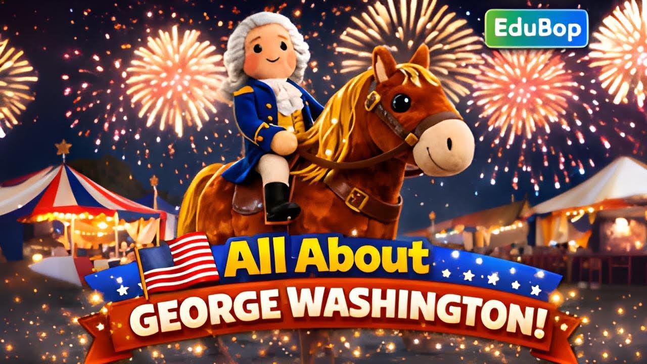 George Washington Song | First President of the USA | History Song for Kids | EduBop