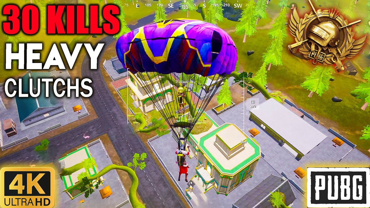 30 Kills Ultra HDR 😱 Crazy Clutchs | Smooth Emulator | PUBG Mobile
