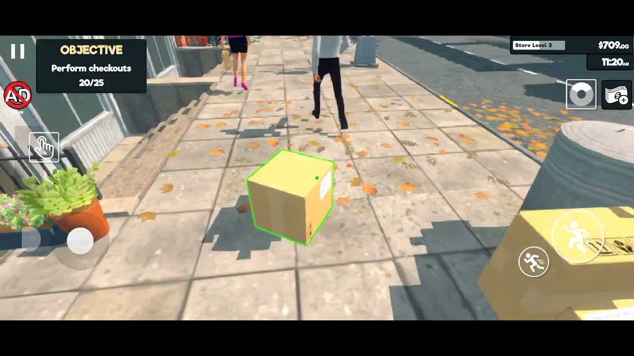 Supermarket simulator in mobile 