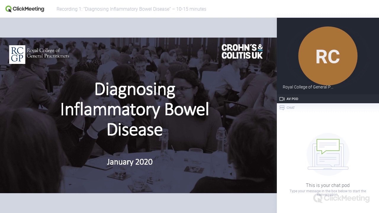 Webinar - Diagnosing Inflammatory Bowel Disease