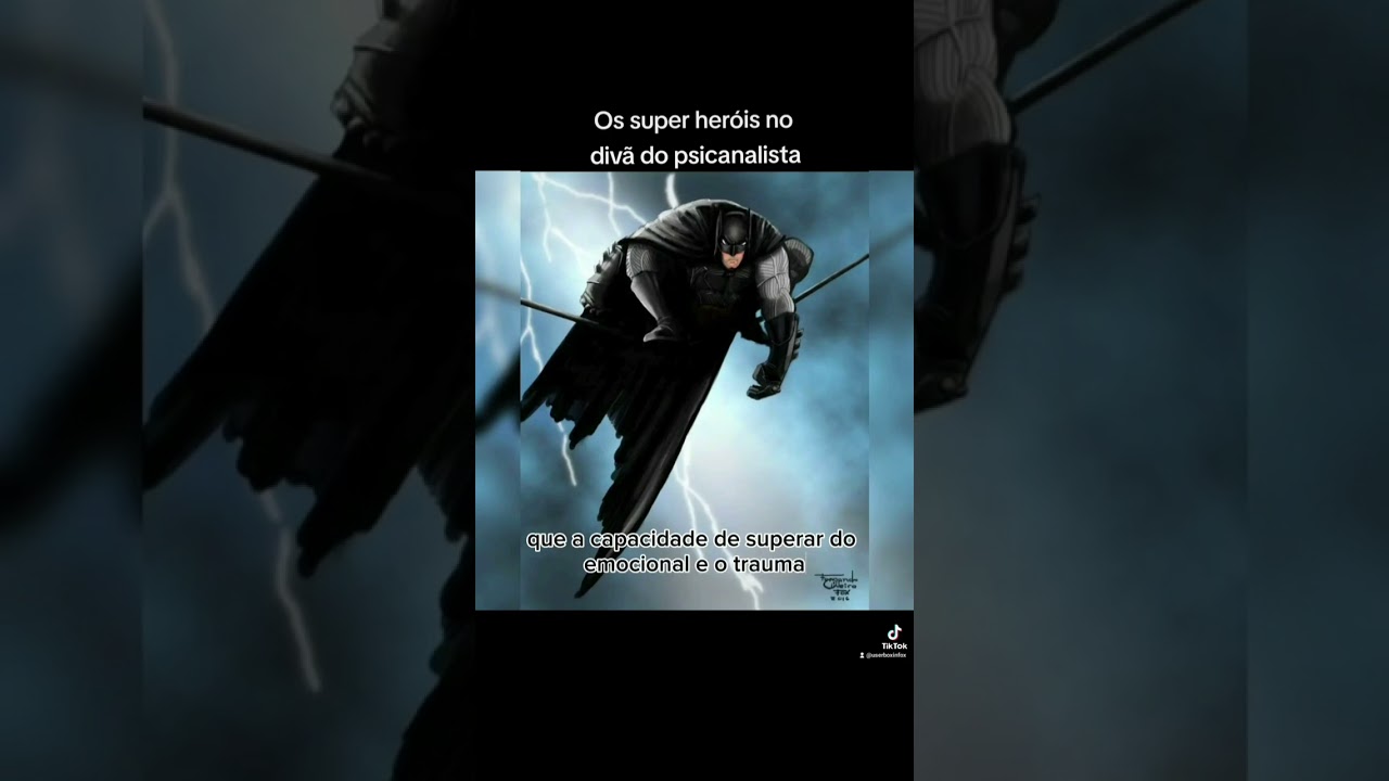 Os super her&oacute;is no div&atilde; do psicanalista
