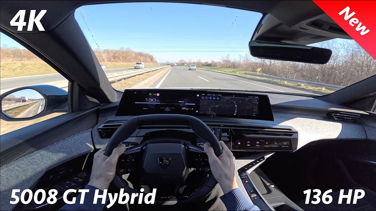Peugeot 5008 GT Hybrid 2025 POV test drive (1.2 Mild Hybrid 136 HP 6-speed e-DCS)
