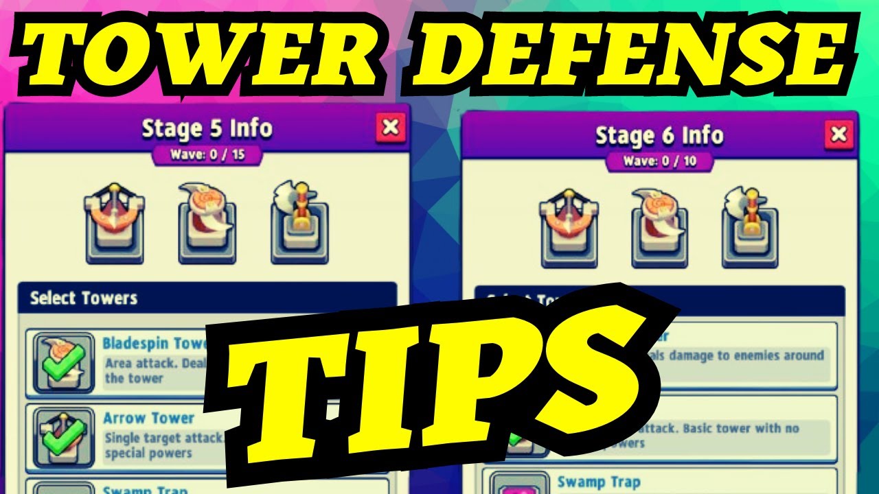 ARCHERO: TIPS TOWER DEFENSE! CLEAN #5 and #6 STAGE!