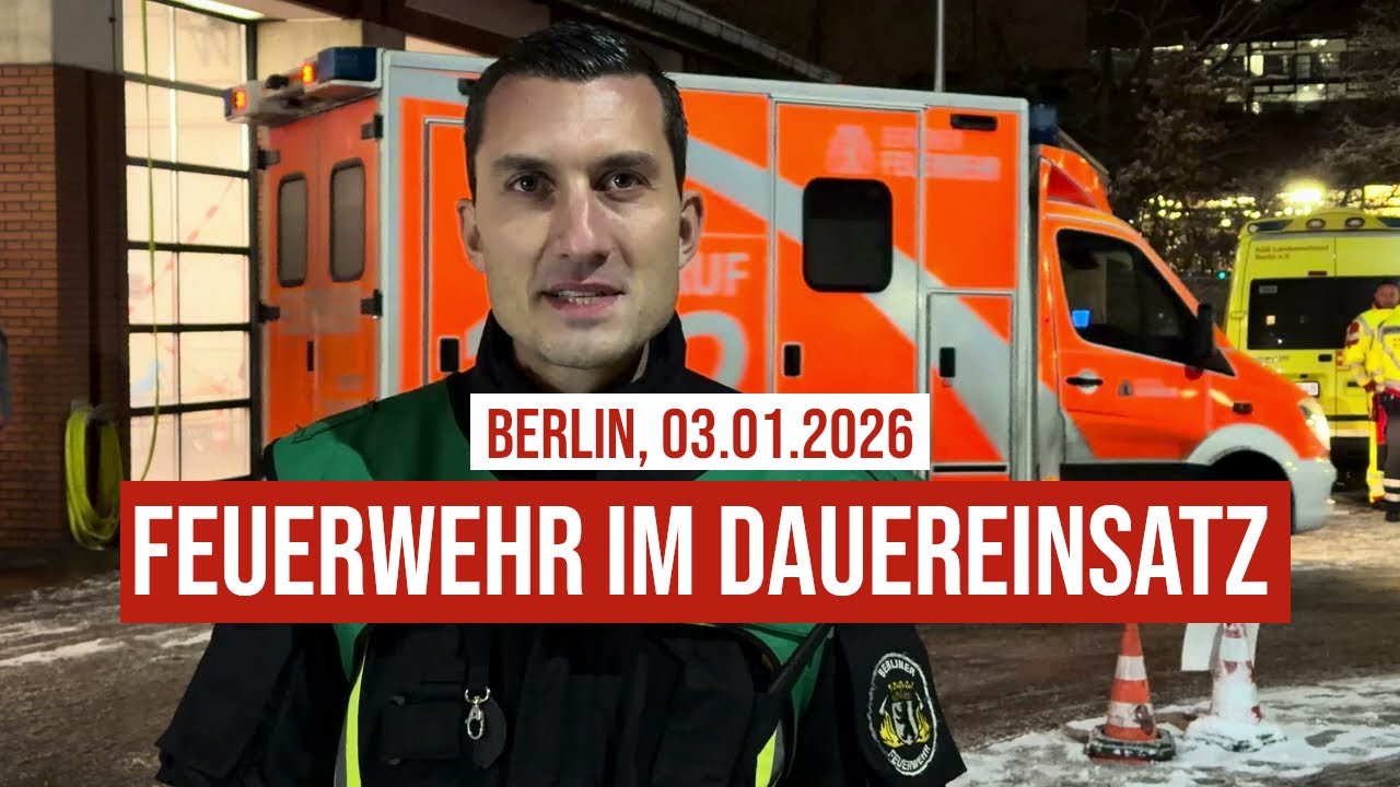 03.01.2026 #Blackout #Berlin Tag 1: Feuerwehr im Dauereinsatz bei #Schnee & #Glatteis: #Stromausfall