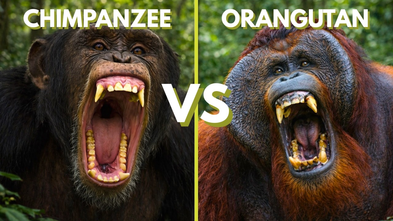 CHIMPANZEE VS ORANGUTAN: Who Actually Wins a Fight?