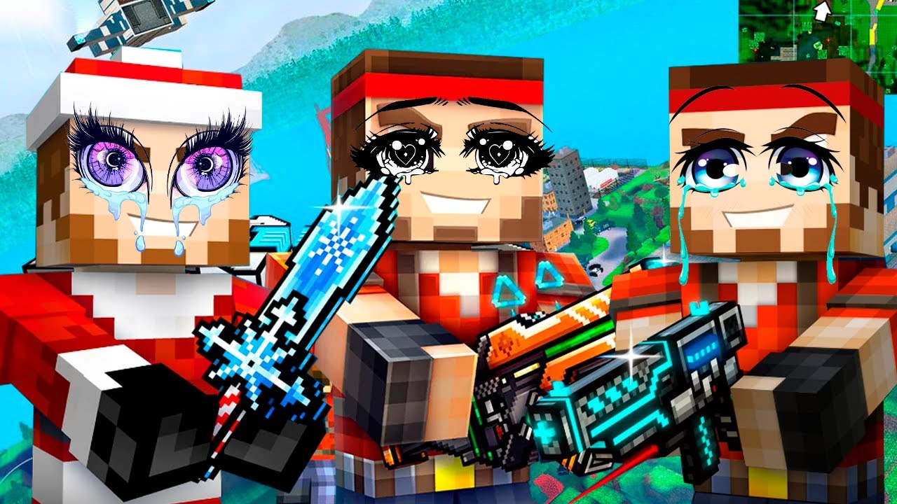 Pixel Gun 3D - All Enemies crying in Battle Royale