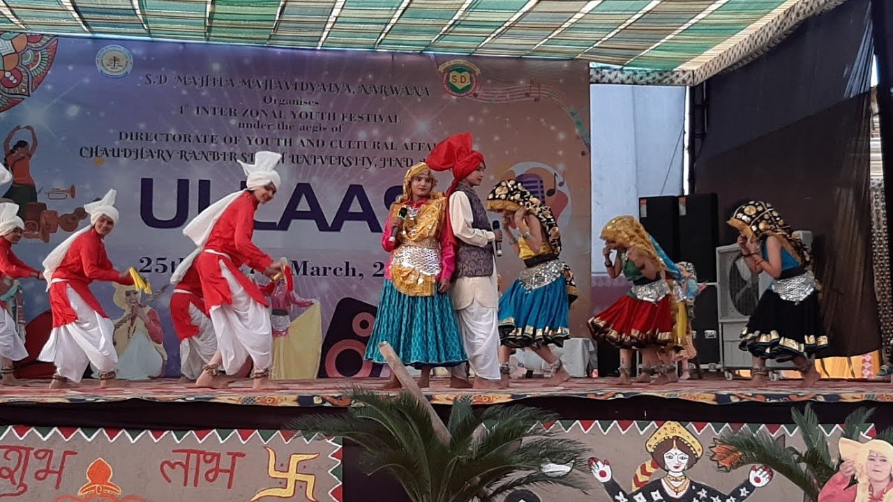 4th inter zonal youth festival SD college narwana haryanvi pop song