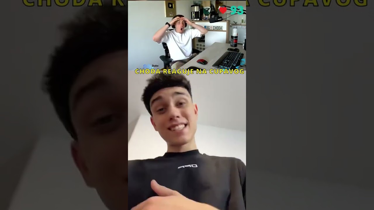 CHODINA REAKCIJA NA CUPAVOG #choda #clips #choda19a #chodalive #shorts #reakcija