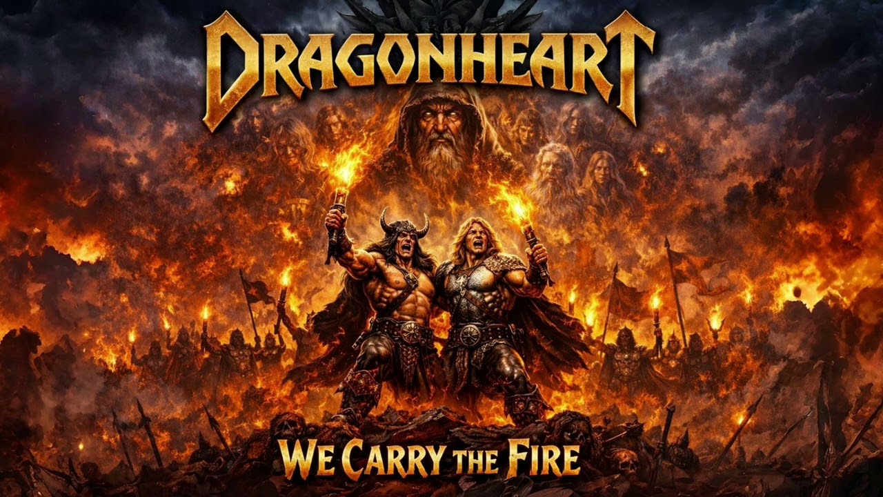 DRAGONHEART 🔥 WE CARRY THE FIRE | EPIC HEAVY METAL ANTHEM 🔥 MANOWAR , HAMMERFALL STYLE