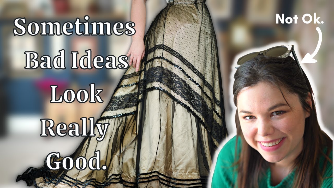 I made a Couture Edwardian Skirt on a tight deadline cause I'm a bit of an idiot. // sewing vlog