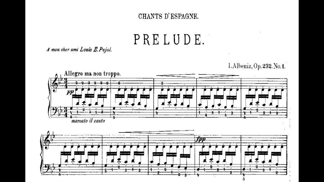 Isaac Albéniz: Cantos de España Op. 232 (1898)