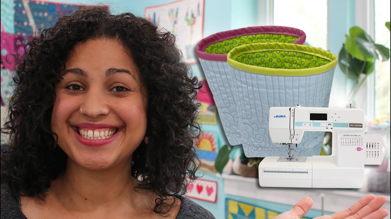 WIP Wednesday #22: How to sew a quilted thread catcher!