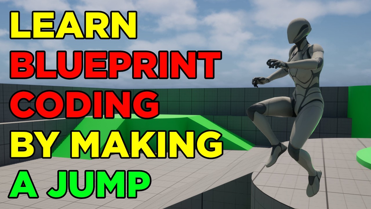 Learn Blueprint Basics by Making Jumping Code  - Make your First Game in Unreal Engine #4
