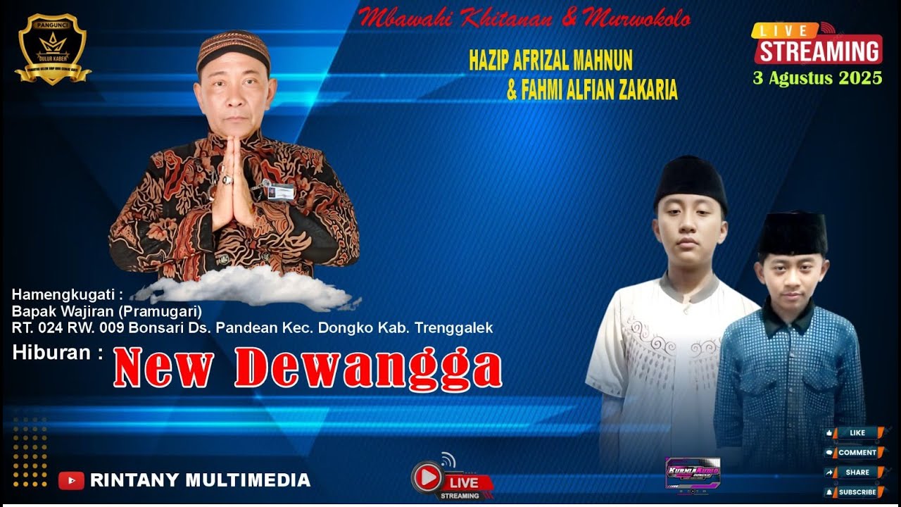 🔷🛑Live Campursari NEW DEWANGGA Dirumah Bapak WAJIRAN - PRAMUGARI Mbonsari Pandean Dongko Trenggalek