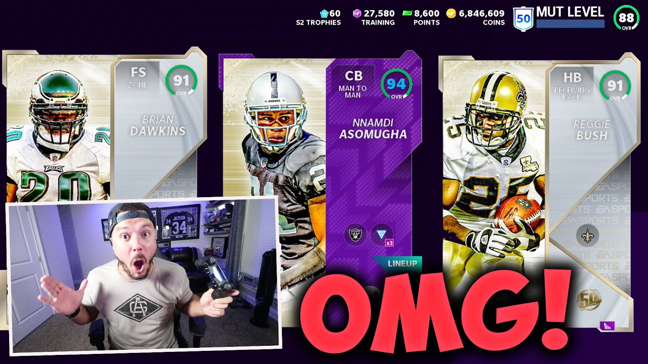 I pulled a full madden 21the 50 player and he's INSANE