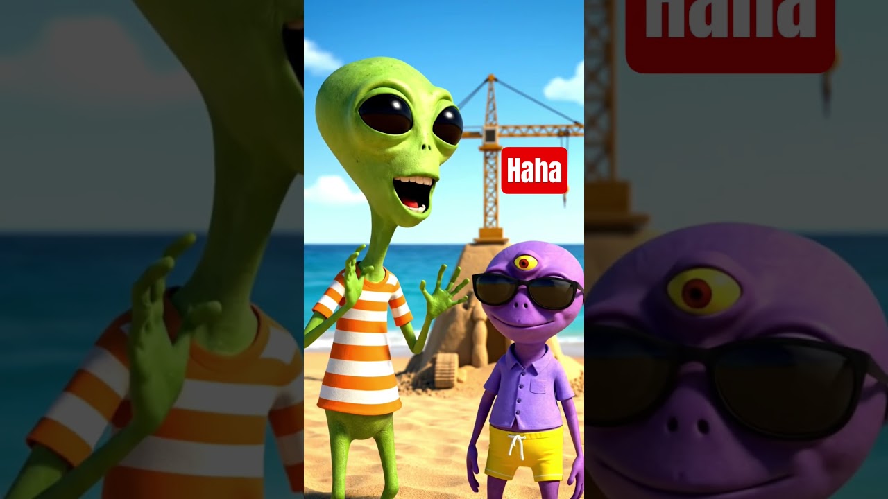 Aliens telling funny jokes 