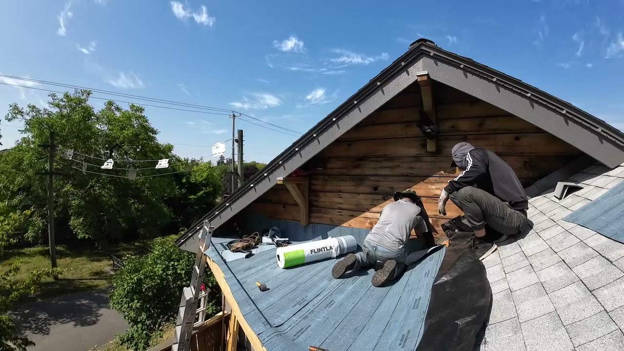 #installing flintlastic SA self-adhered roofing membranes