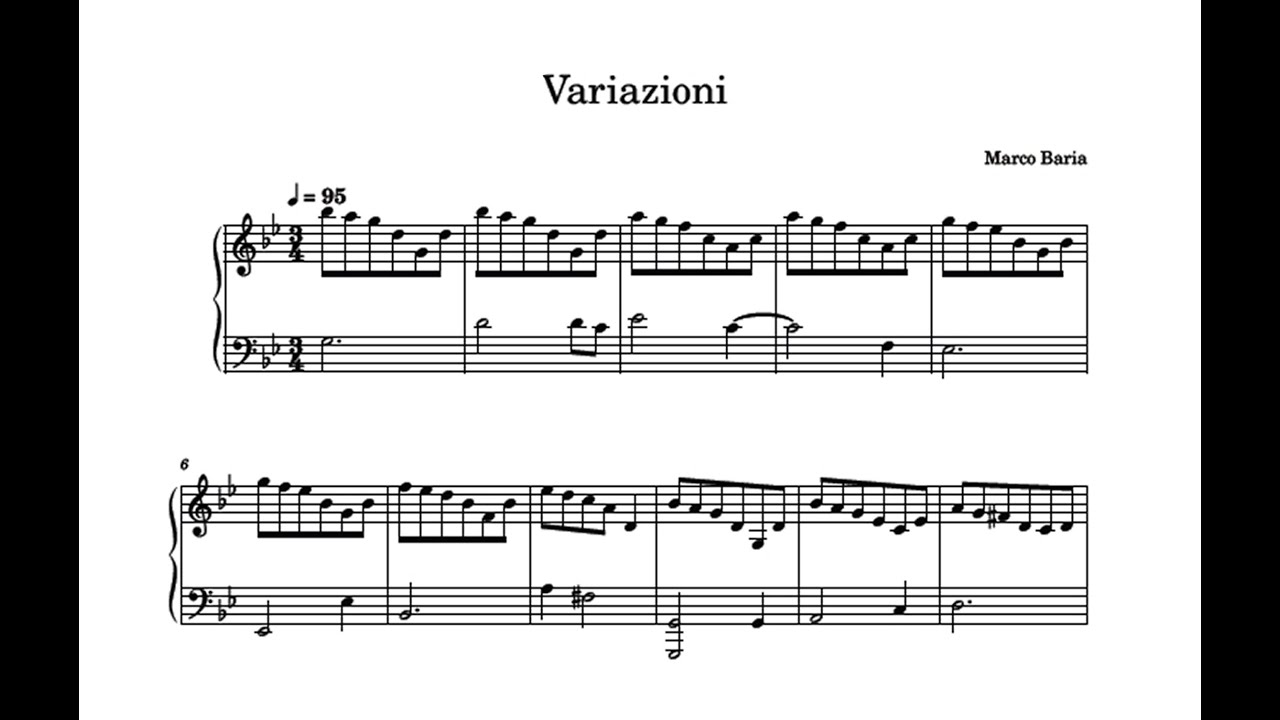 Variazioni - Solo Piano