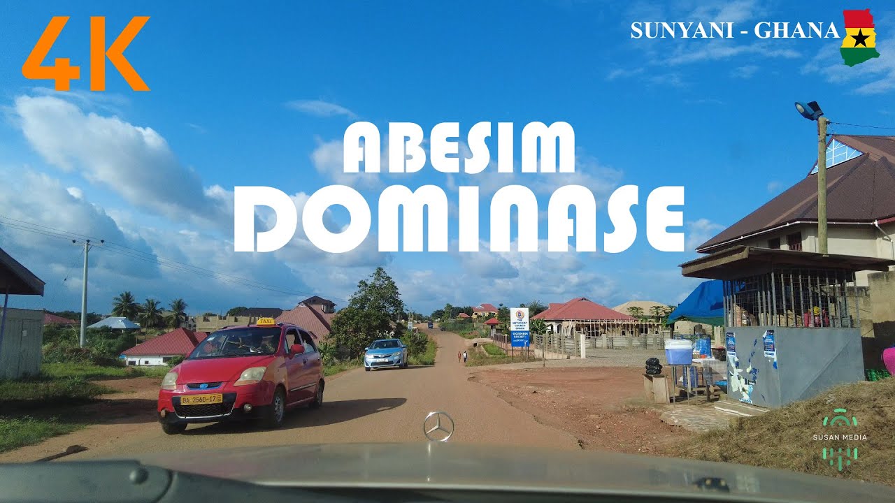 Abesim Dominase Drive Sunyani Ghana 4K