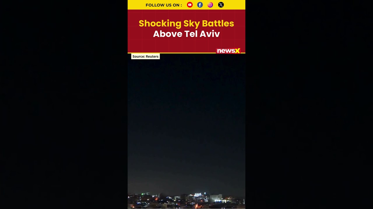 Missiles Rain Over Central Israel! IDF Intercepts As U.S. Israel Escalate Strikes #iran #viral