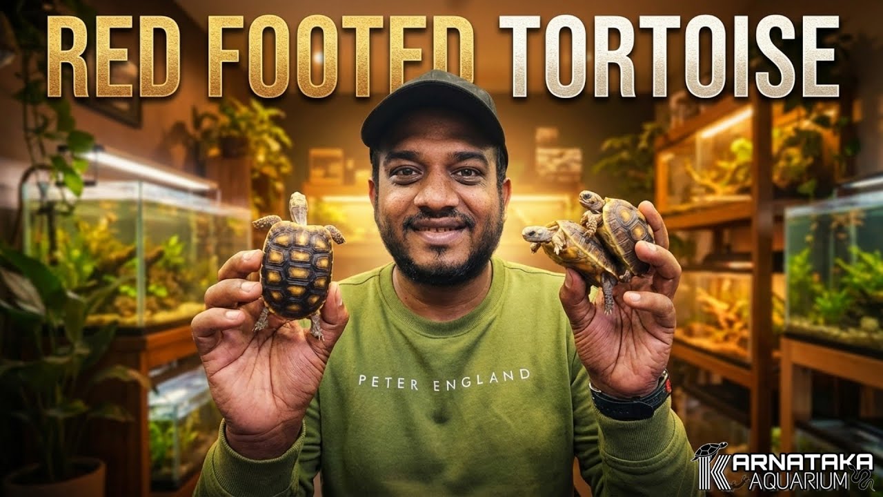 Is This the BEST Legal Pet Tortoise in India? 🇮🇳| Red Footed Tortoise | Karnataka Aquarium | kannada