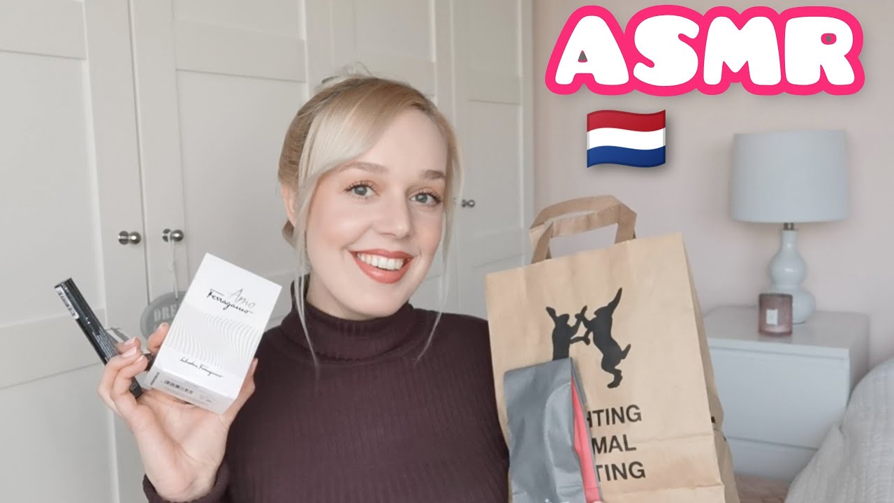 ASMR Nederlands | Shoplog & Gezellig Kletsen | Geluidjes Maken | Dichtbij Fluisteren van Oor tot Oor