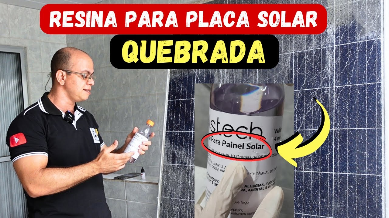😳 Resina específica para PLACA SOLAR QUEBRADA