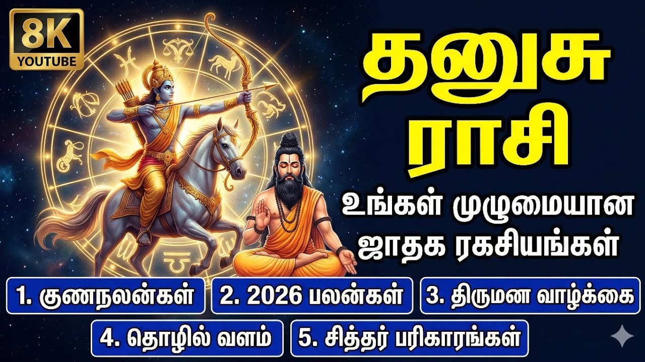 தனுசு ராசி 2026-ல் உங்களுக்கு அமையும் 'மர்ம' ராஜயோகம் | Dhanusu Rasi 2026 Predictions Tamil