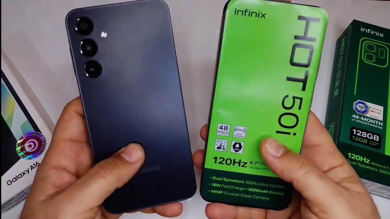 Сравнение скорости Samsung Galaxy A16 и Infinix Hot 50i