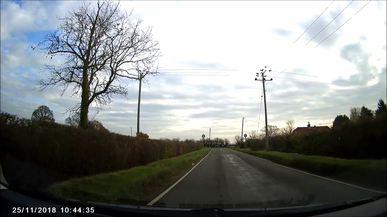 Dash Cam Journey Through Northamptonshire Countryside