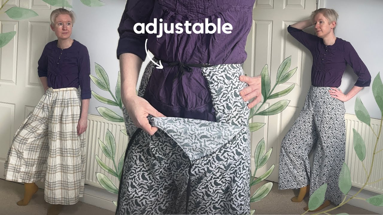 Adjustable Split-Side Pants? Turning The Skirt That ALWAYS Fits Into TROUSERS ft. The Stitchery