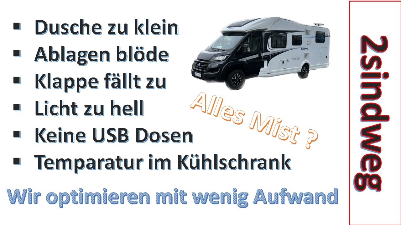 Knaus SkyWave Optimierungen mit wenig Aufwand. Mehr Platz im Bad