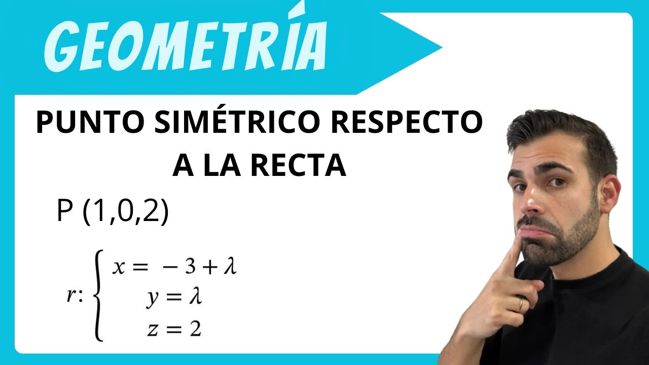 PUNTO SIMÉTRICO  respecto a una RECTA | Típico EXAMEN/ EBAU